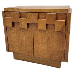 MCM Paul Evans Style Brutalist Nightstand Styled After Lane Furniture Co.