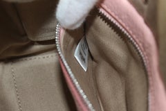 MCM Pink Blush Embossed Leather Boston Bag with Strap 1MCM0502