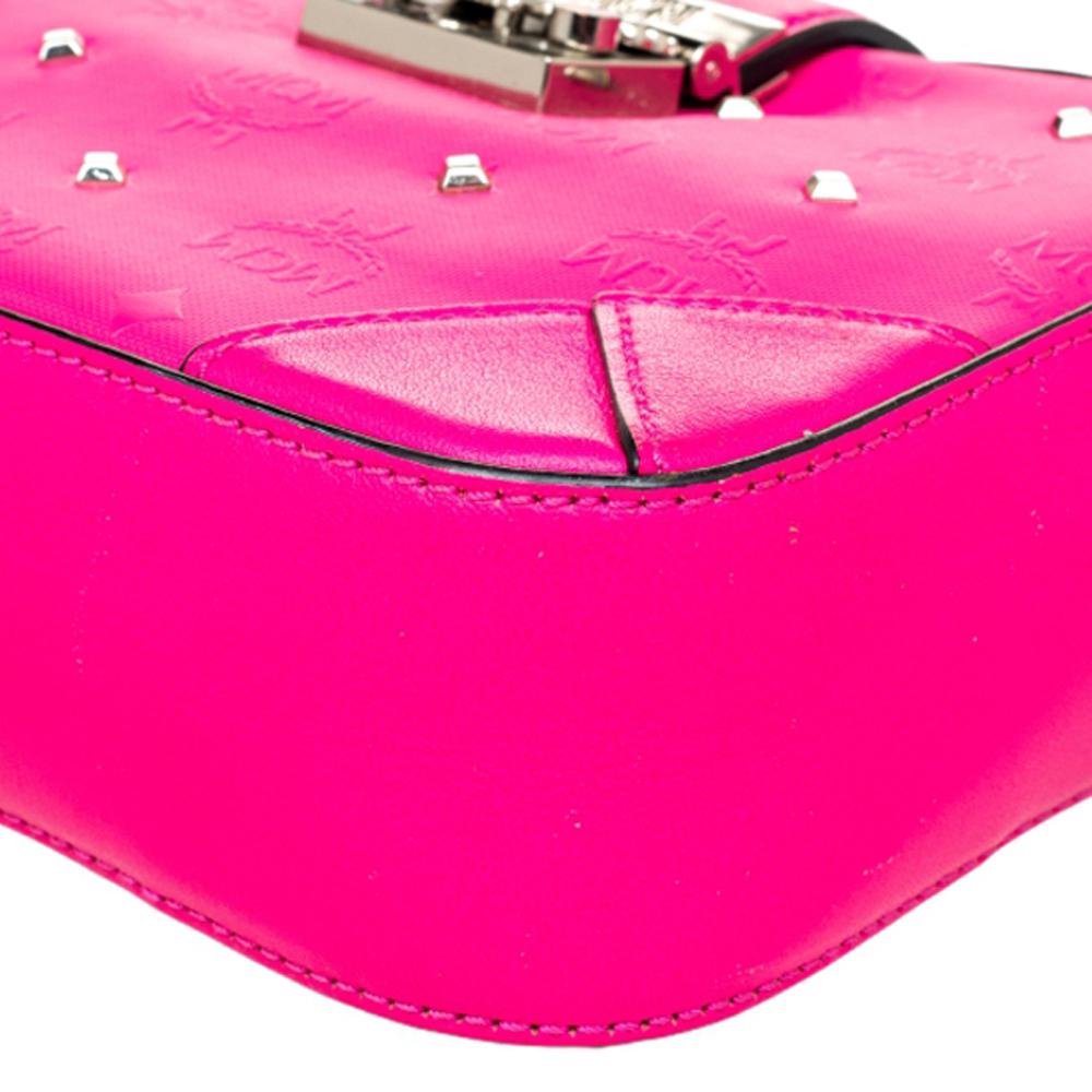 mcm camera bag pink