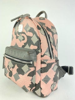 MCM Pink Lion Camo Mini Stark Backpack 6MCM1022