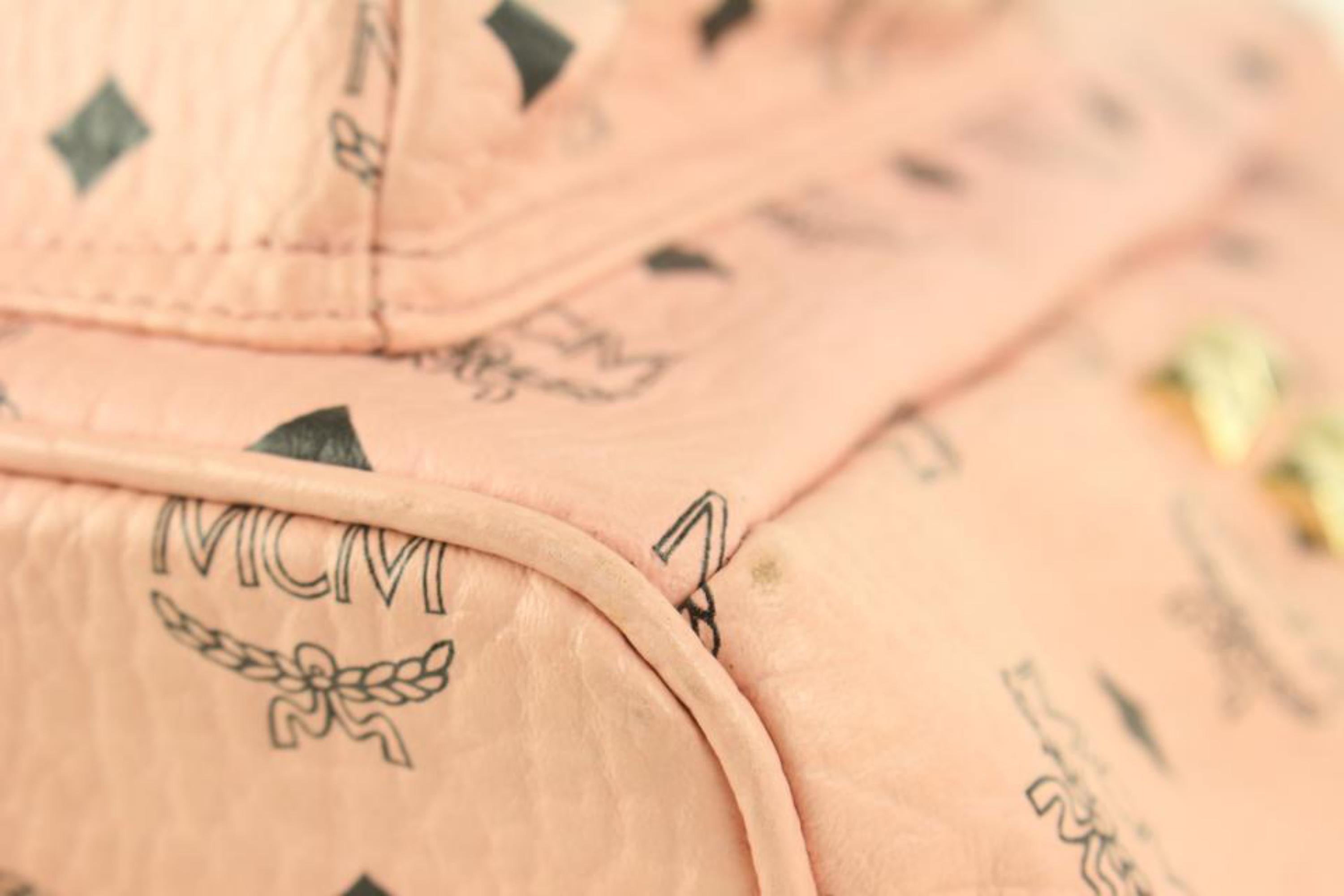 pink mcm backpack