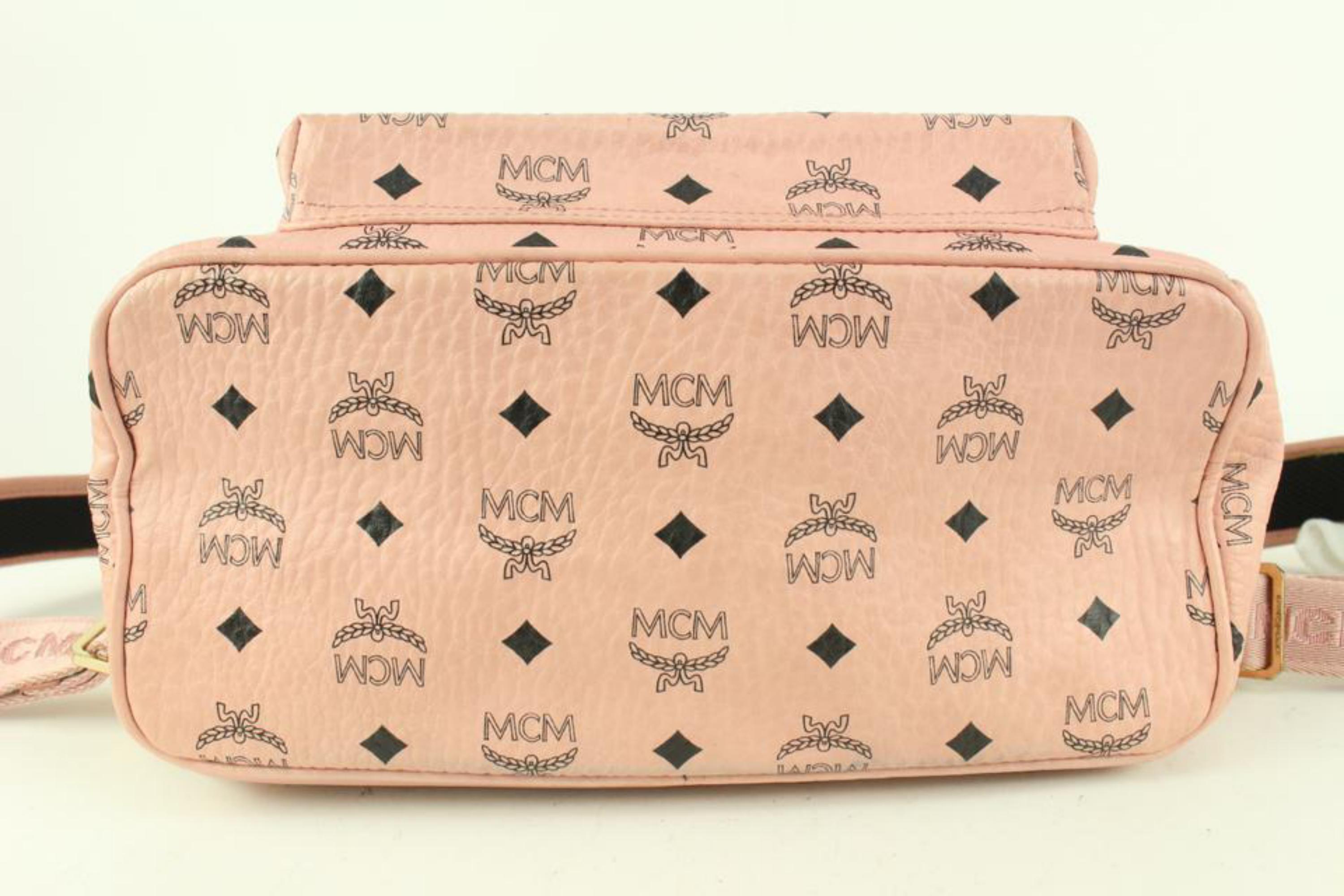 mcm backpack pink