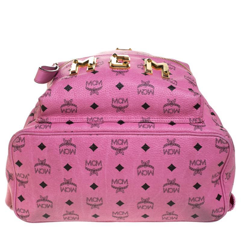 mcm backpack pink