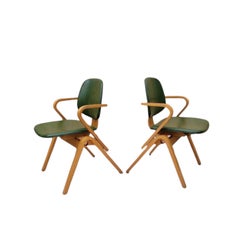 MCM Plywood Dining Chairs by Joe Atkinson for Thonet - Set of 4