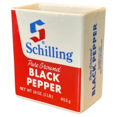 MCM Pop Art "Schilling Black Pepper" Ceramic Vase/Planter by Lynn of California