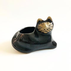 MCM Pottery Cat Planter