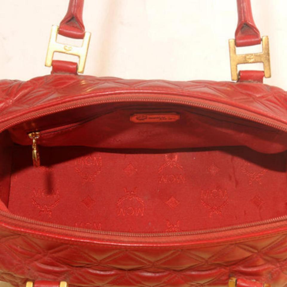 mcm quilted bag
