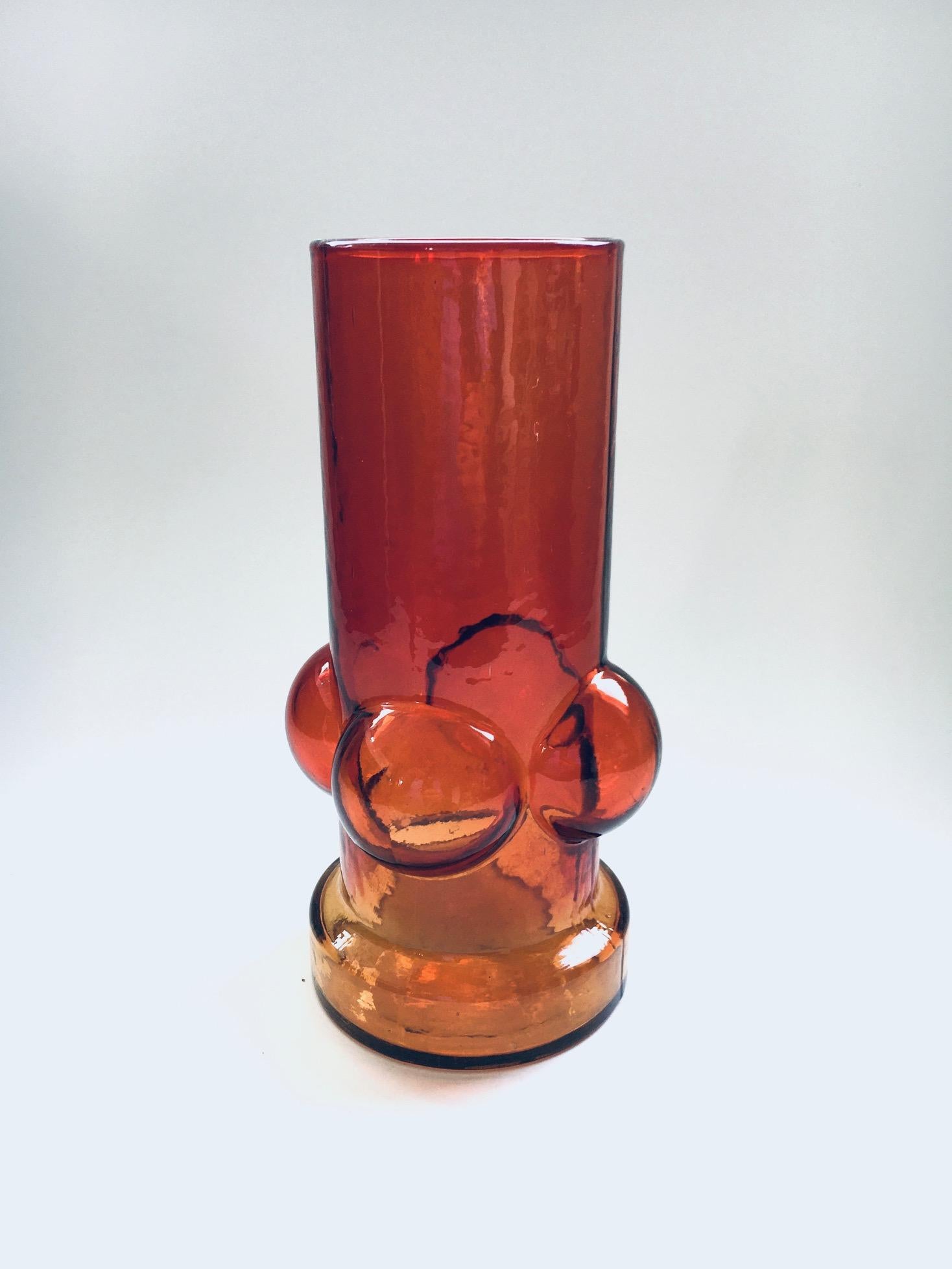 Finnish MCM Rare Art Glass Vase by Nanny Still, Finland 1960's For Sale