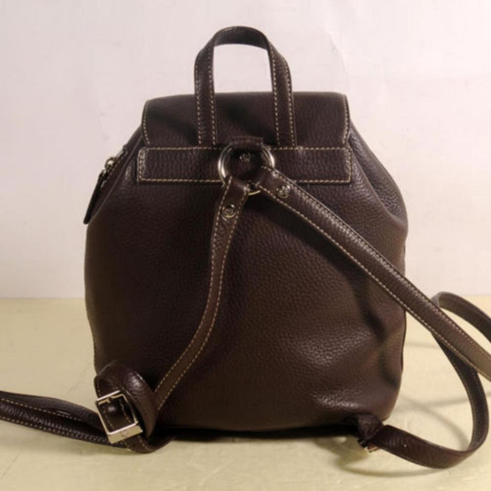 Women's MCM Rare Chocolate 869707 Brown Leather Backpack For Sale