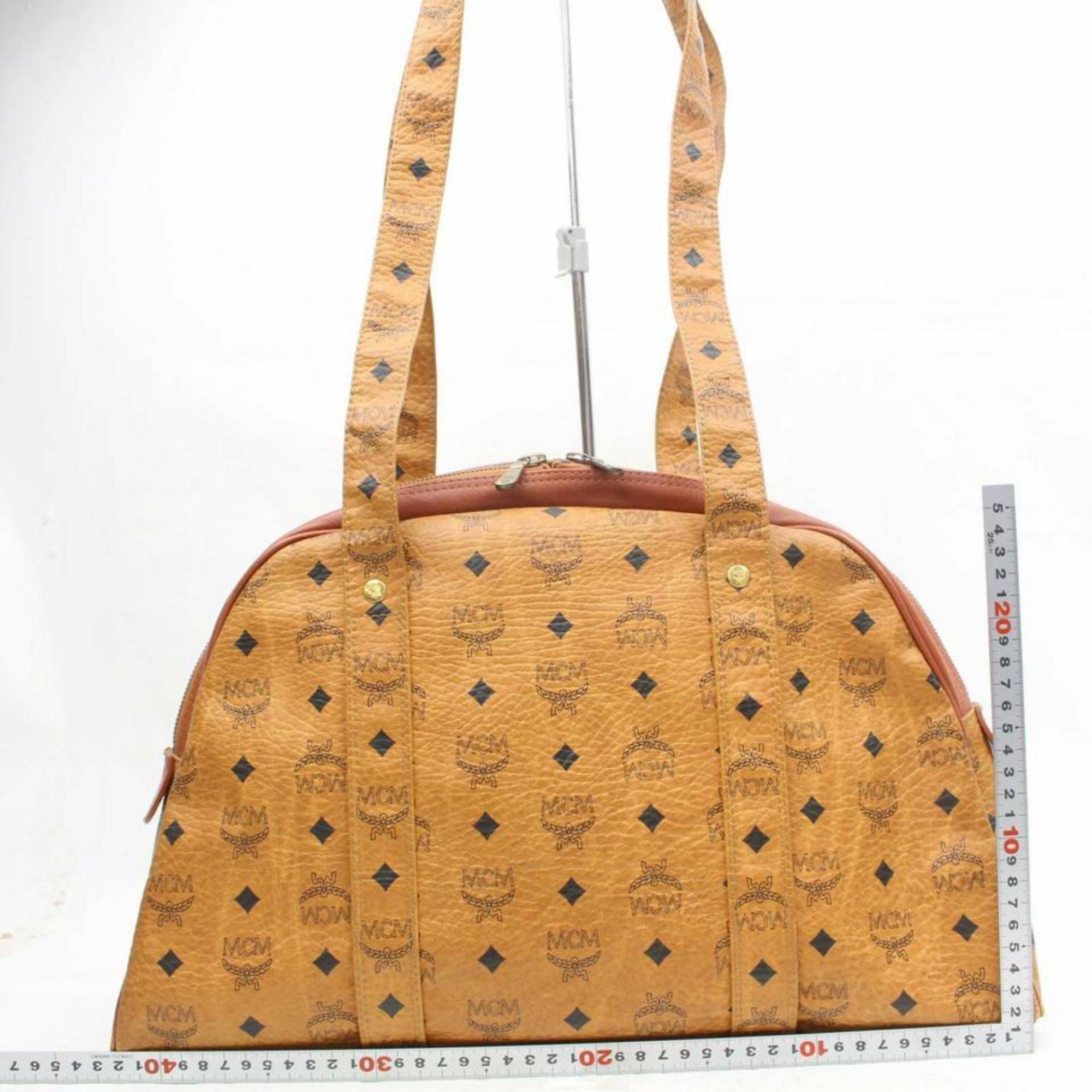 MCM VISETOS TOTEBAG COGNAC レア