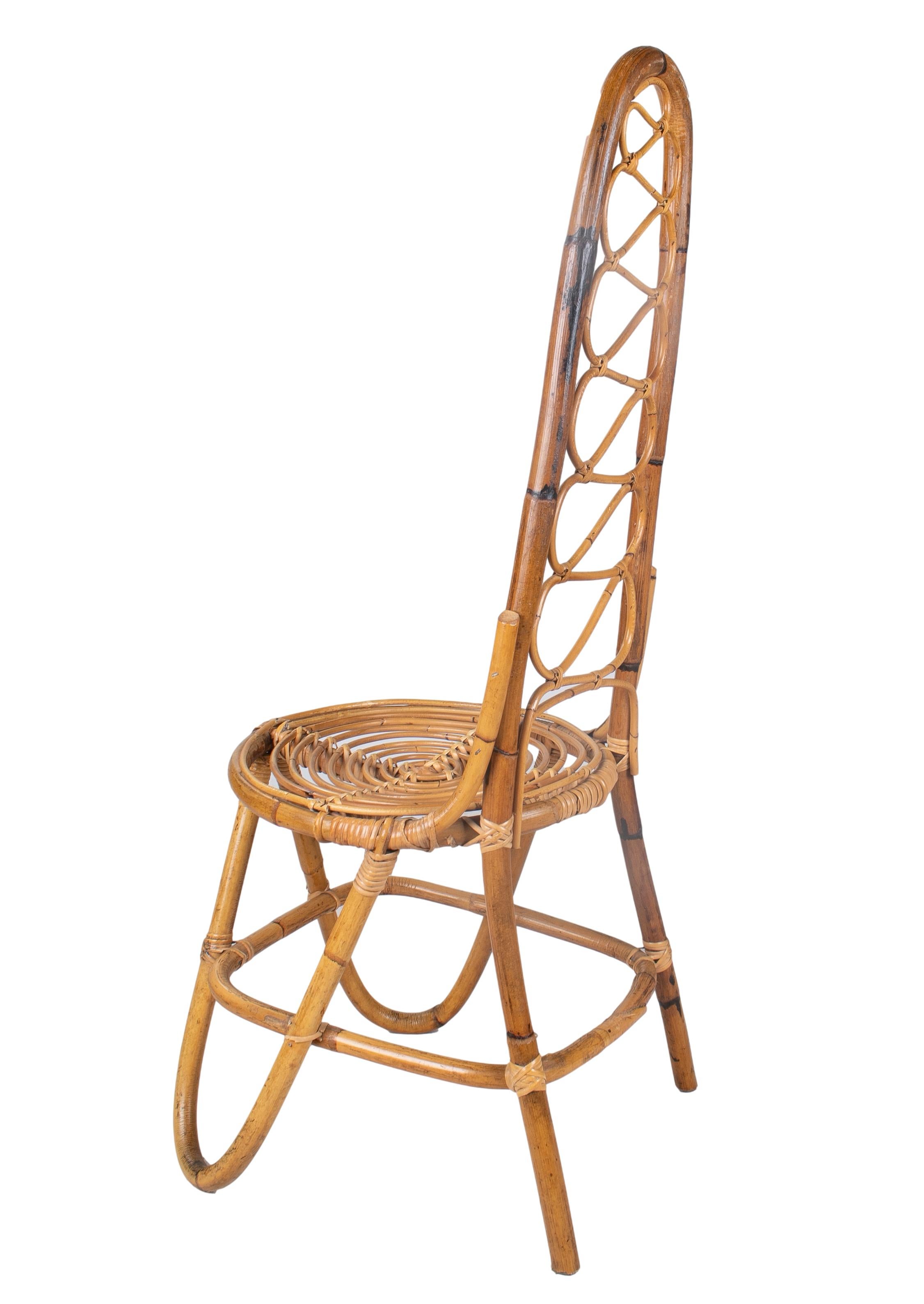 Dutch MCM Rattan Chairs by Dirk Van Sliedrecht for Rohe Noordwolde, 1950 For Sale