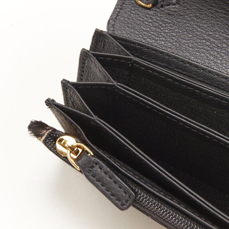MCM red leopard gold studded flap cardholder micro crossbody chain bag 1