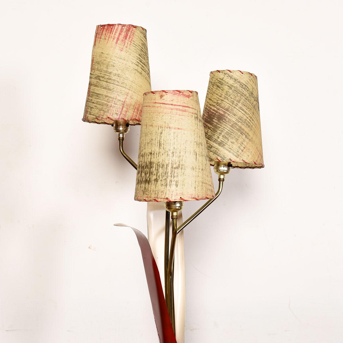 MCM Red Metal Floor Lamp with Leaves and Petals

Additional information:
Material: Metal
Featured at Kensington

Dimension: W 15? x D 8? x H 60?