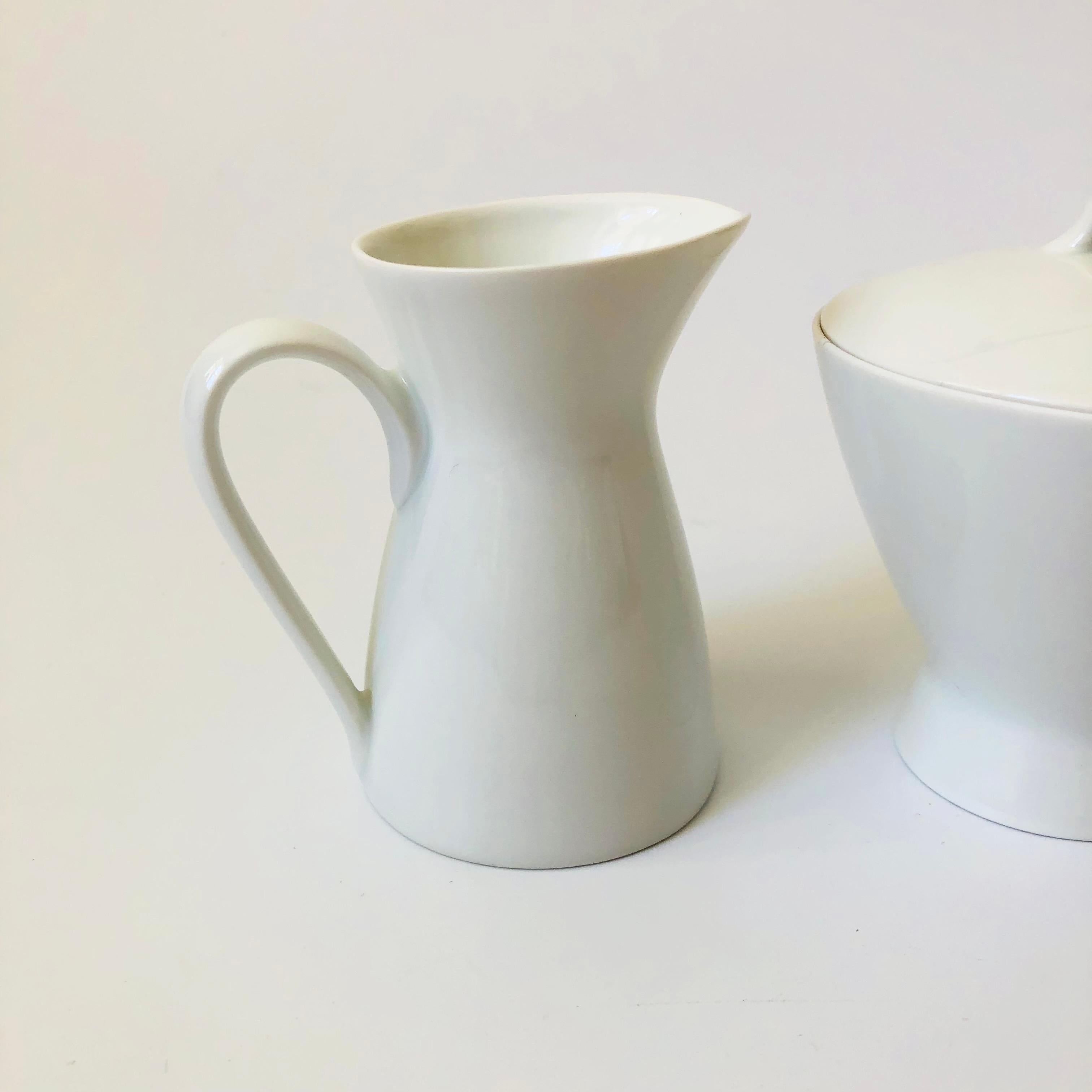 Mid-Century Modern MCM Rosenthal Porcelain Creamer and Sugar Bowl Set For Sale