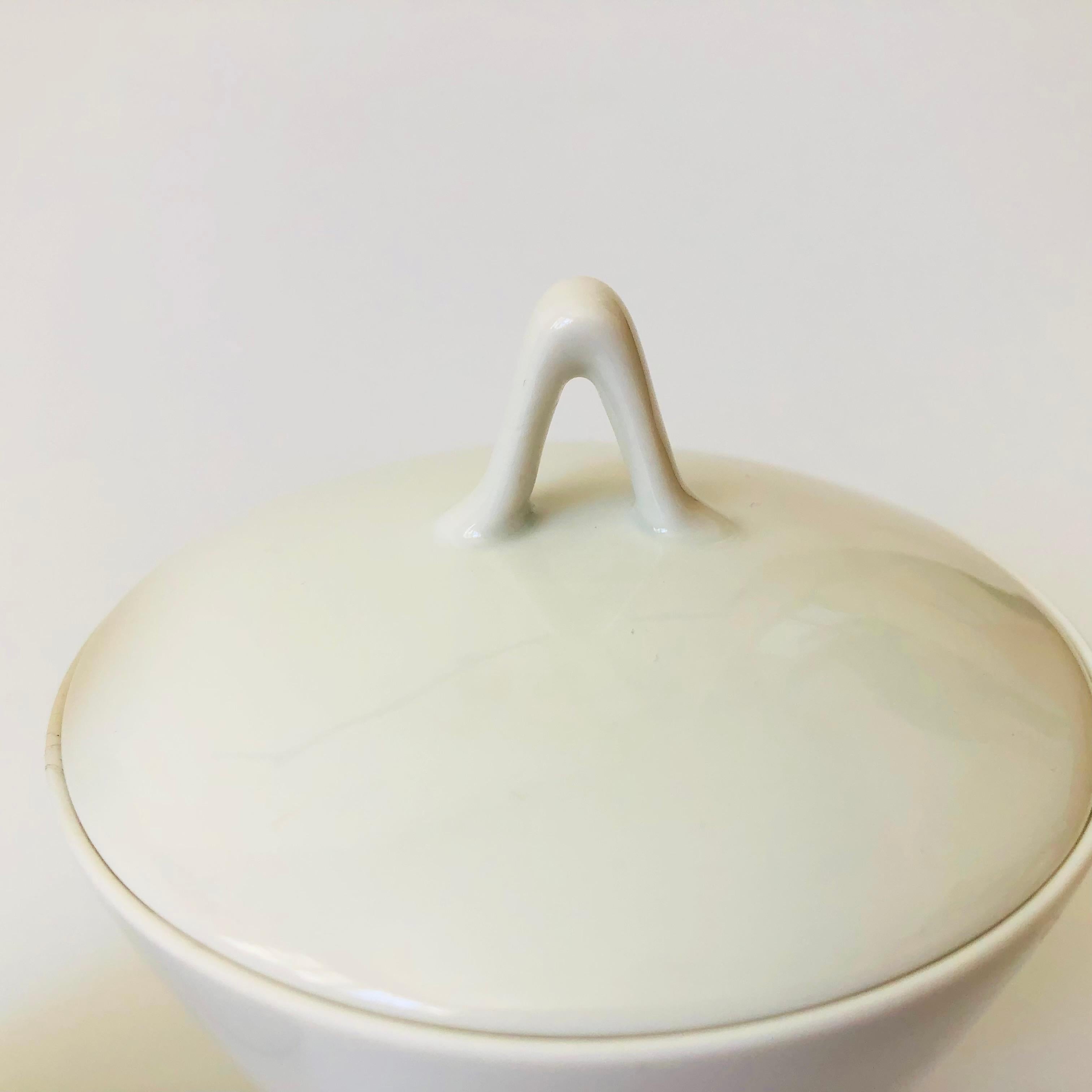 MCM Rosenthal Porcelain Creamer and Sugar Bowl Set In Good Condition For Sale In Vallejo, CA