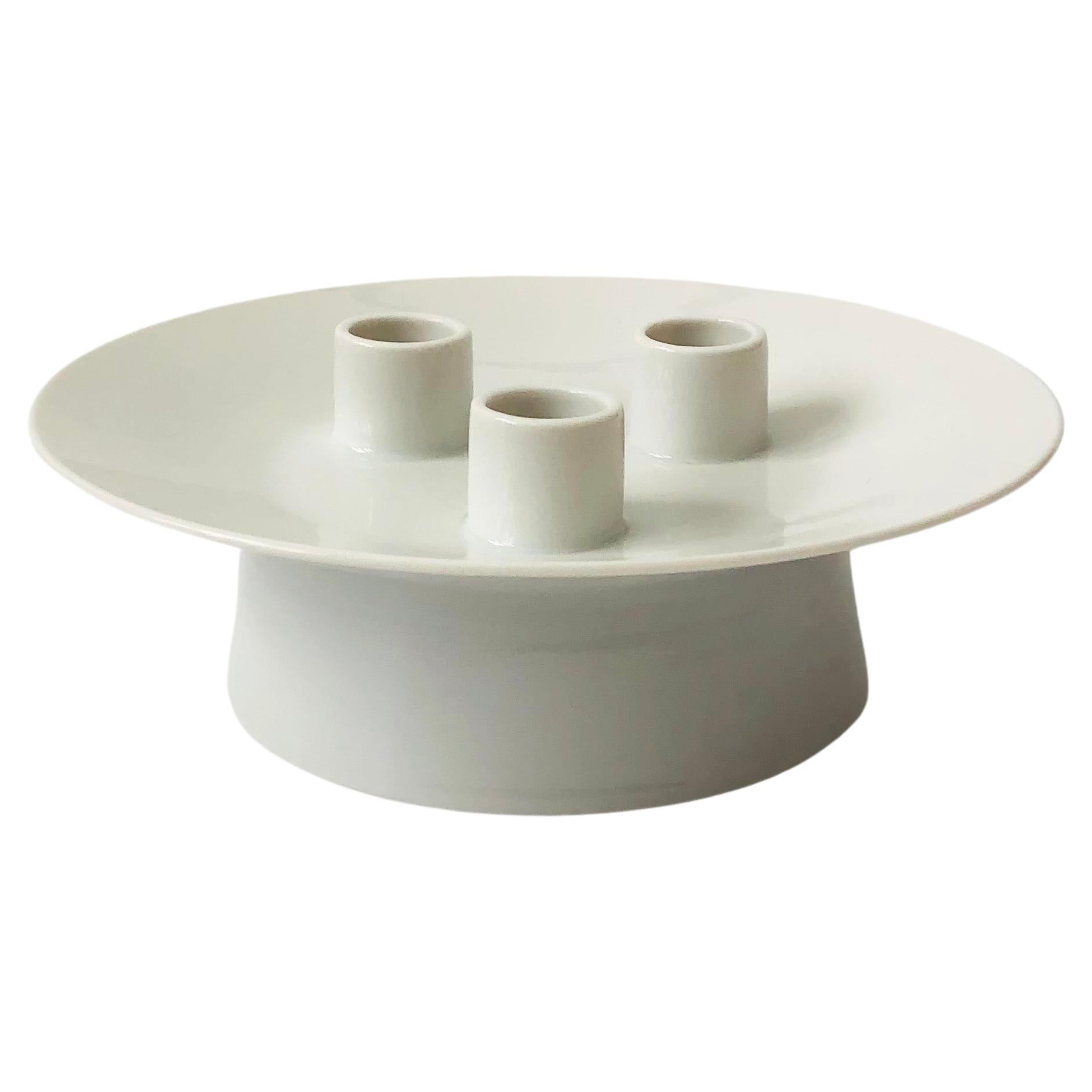 MCM Rosenthal Porcelain Triple Candle Holder