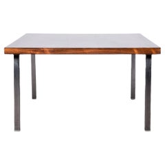 MCM Rosewood & Chrome Coffee or Side Table in the Manner of Milo Baughman