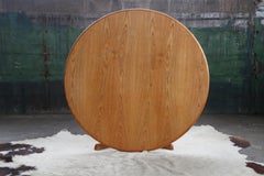 Table de salle à manger ronde ou ovale MCM avec feuilles + 4 chaises par Gudme Jl Moller, 9 pièces