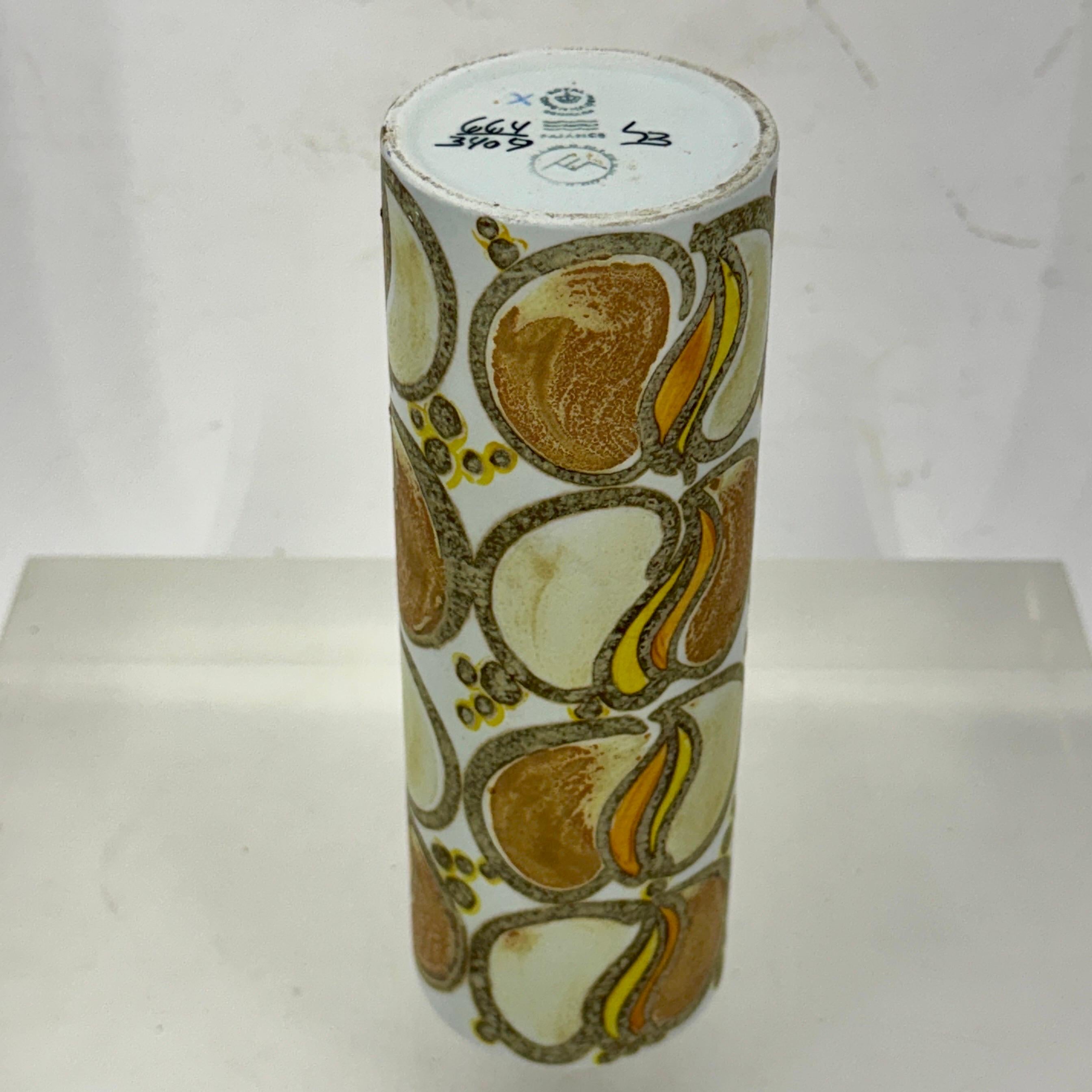 Vaso cilindrico di faience di Niels Thorsson, Danimarca, MCM Royal Copenhagen in vendita 2