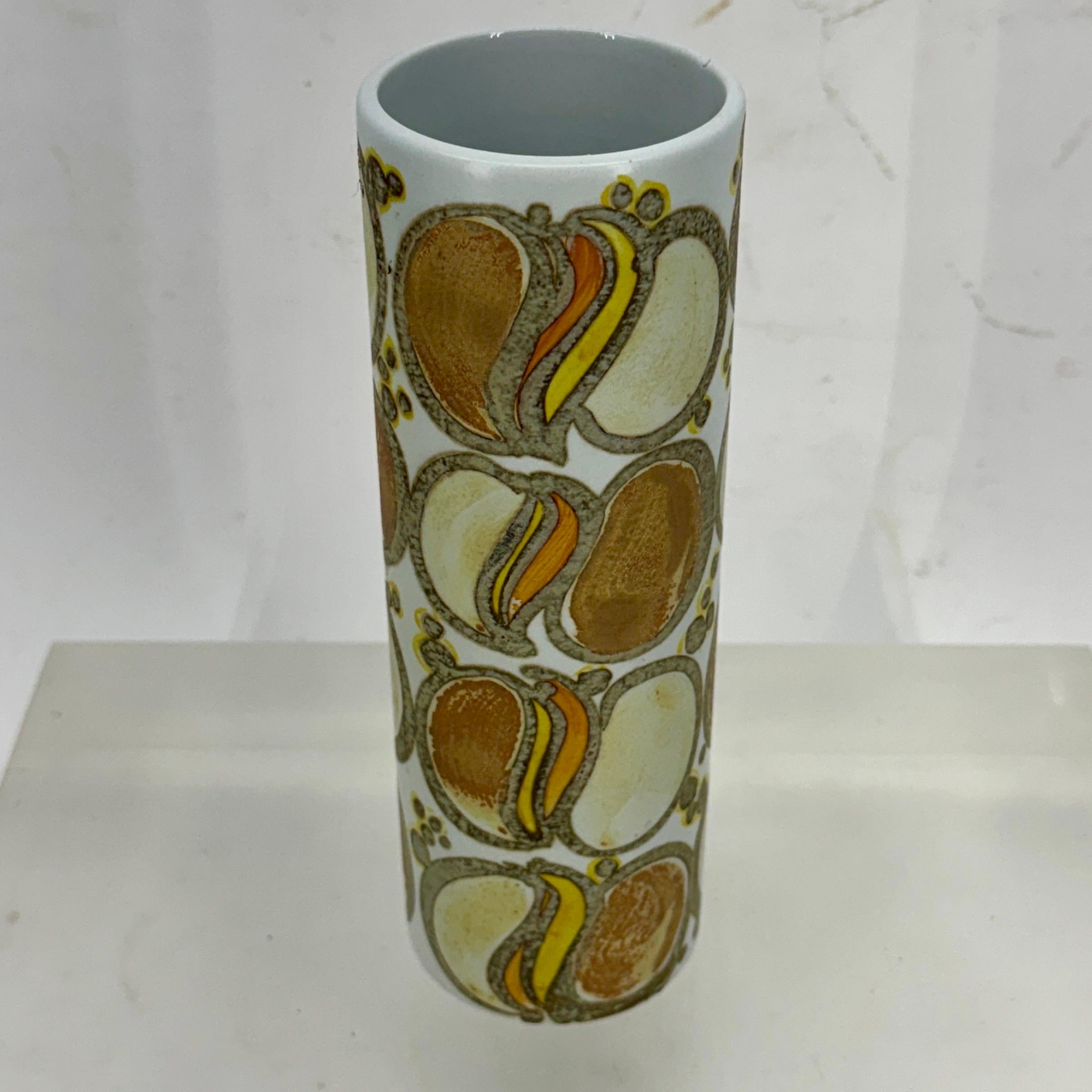 Vaso cilindrico di faience di Niels Thorsson, Danimarca, MCM Royal Copenhagen In condizioni buone in vendita a Haddonfield, NJ