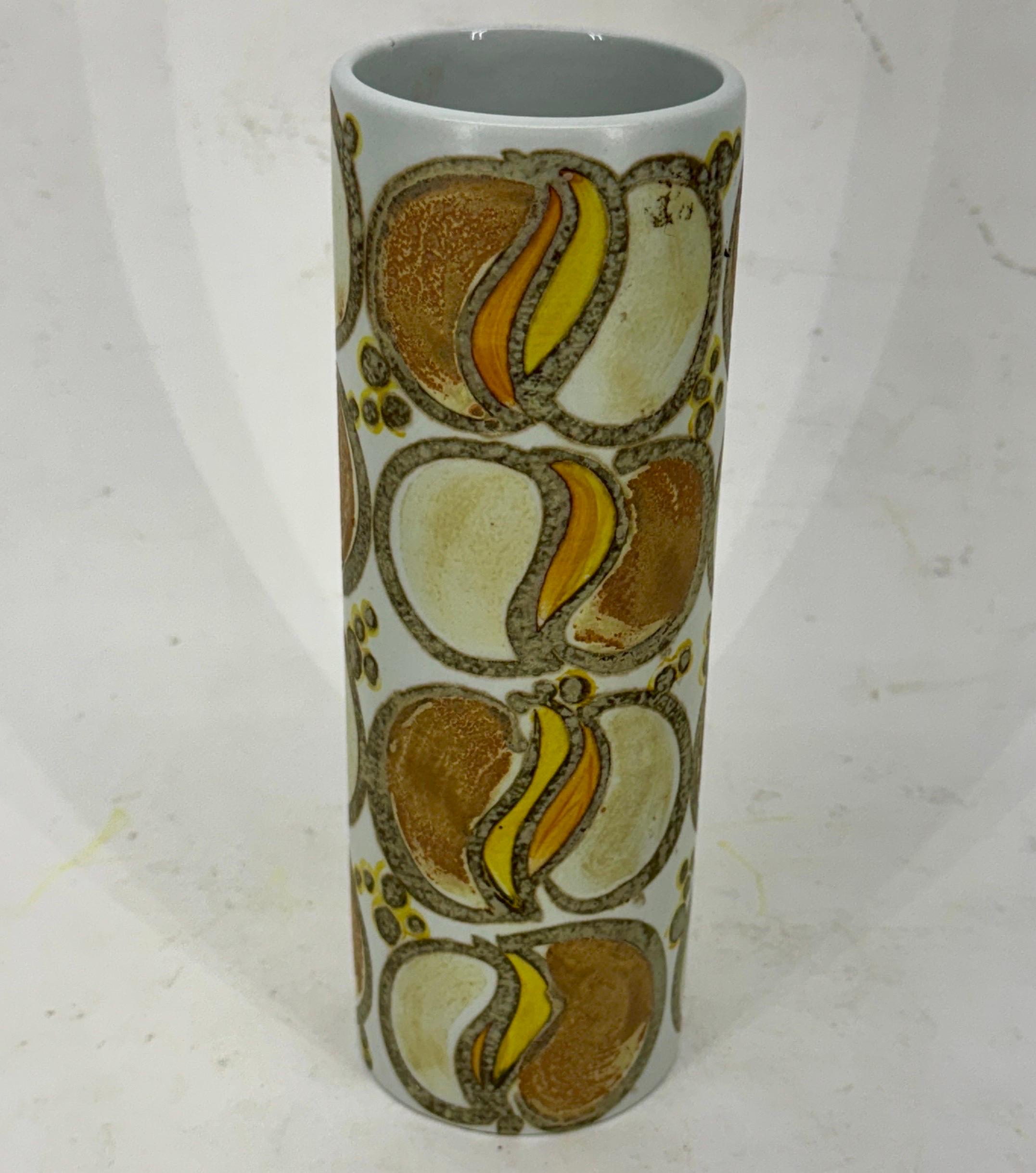Vaso cilindrico di faience di Niels Thorsson, Danimarca, MCM Royal Copenhagen in vendita 1