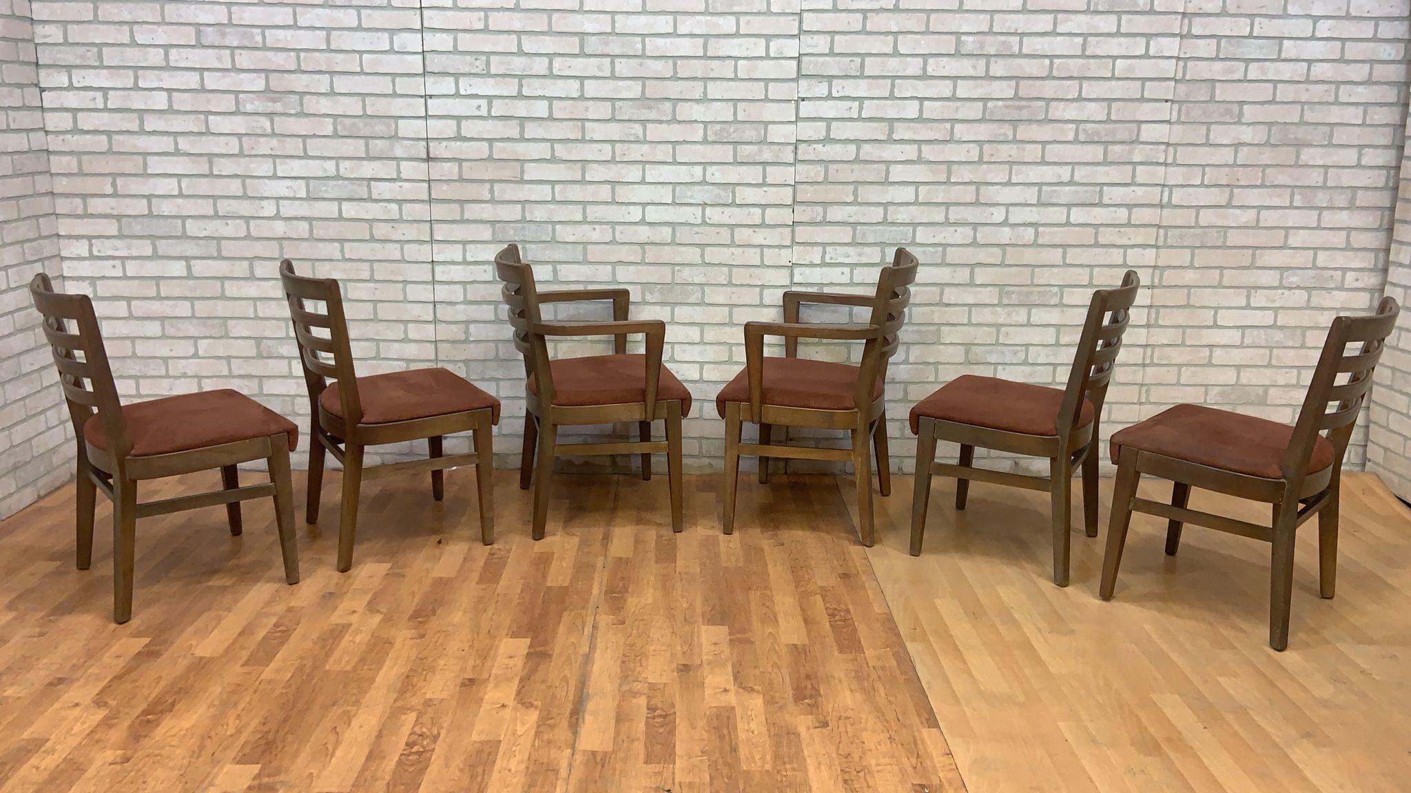 MCM Table et 6 chaises de salle à manger en noyer, style G-Planes  en vente 9
