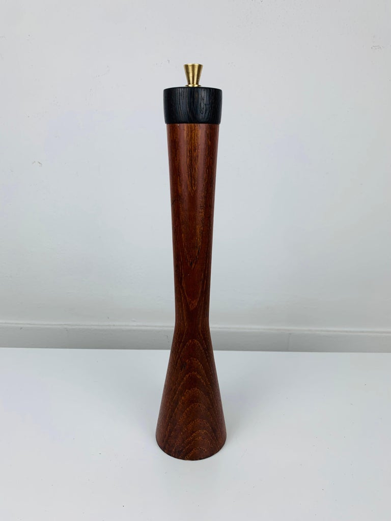 MCM Scandinavian teak Pepper Mill by Ole Hansen for P. Broste