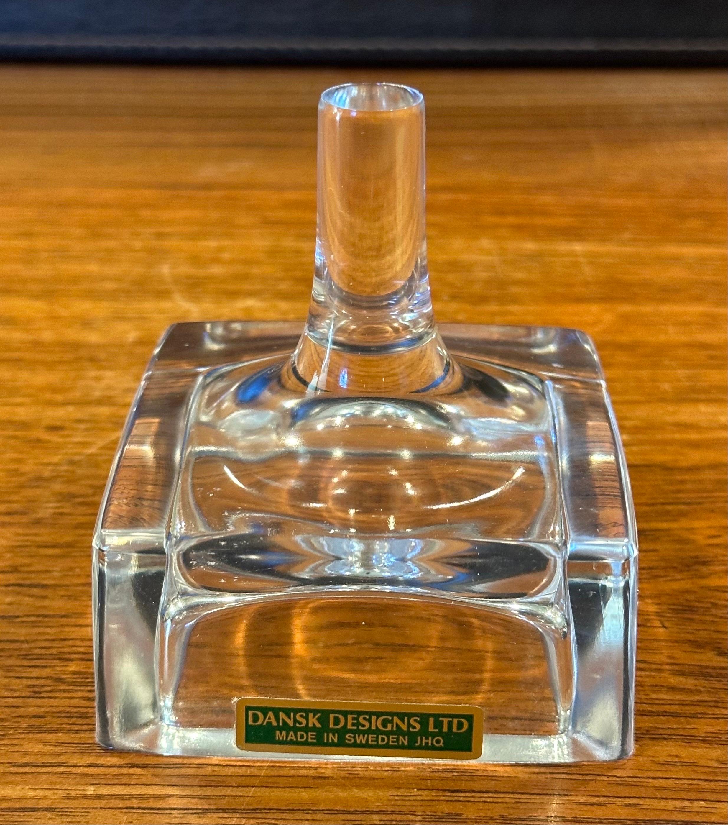 Svedese Porta anelli in vetro scolpito MCM con scatola di Jens Quistgaard per Dansk in vendita