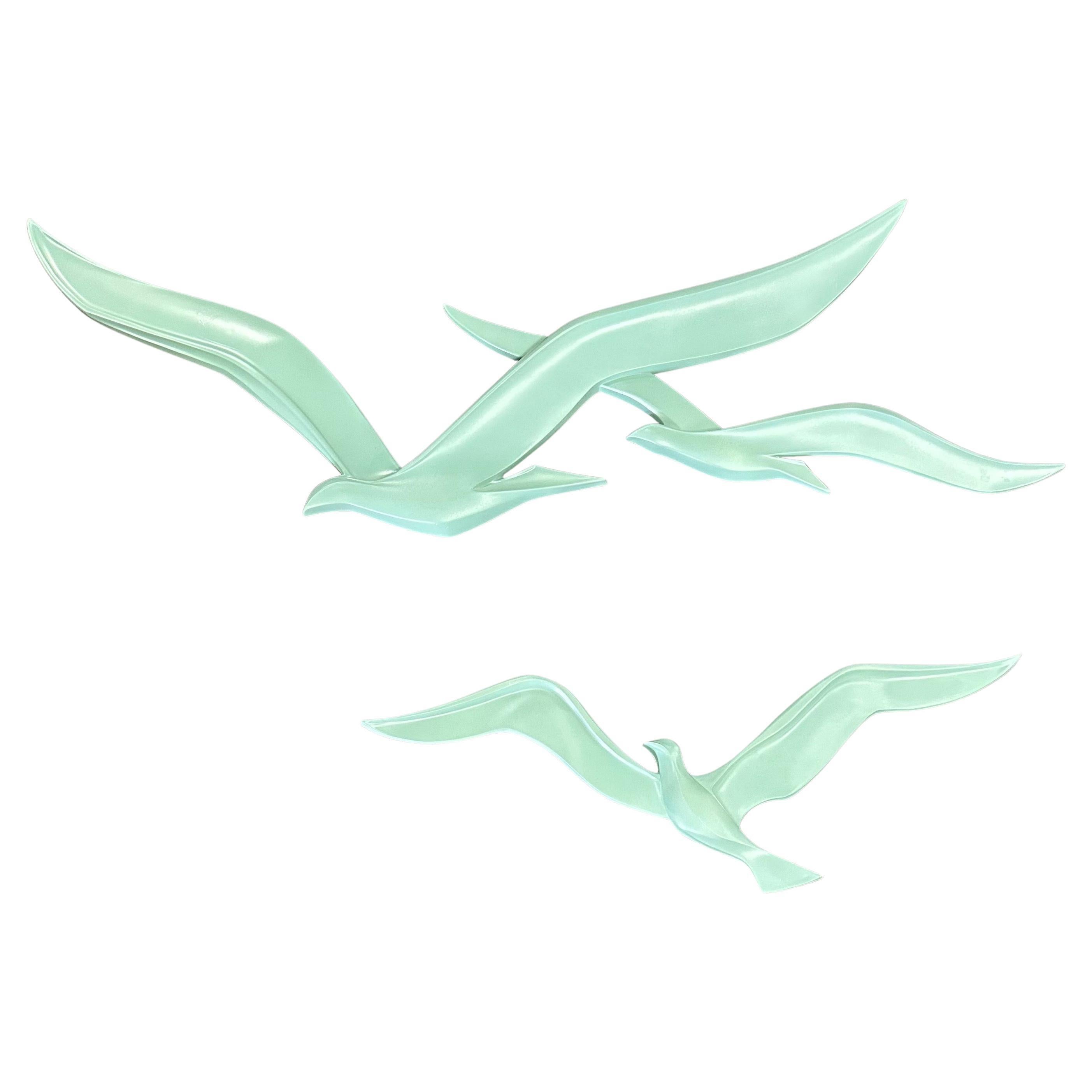 MCM Seagulls / Birds Two-Piece Wall Sculpture‏ For Sale 3