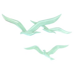 MCM Seagulls / Birds Two-Piece Wall Sculpture‏