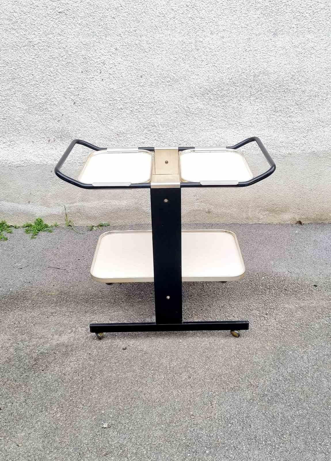 MCM Serving Trolley or Bar Cart Designed by Ico Parisi for MB Italia, 60s For Sale 4