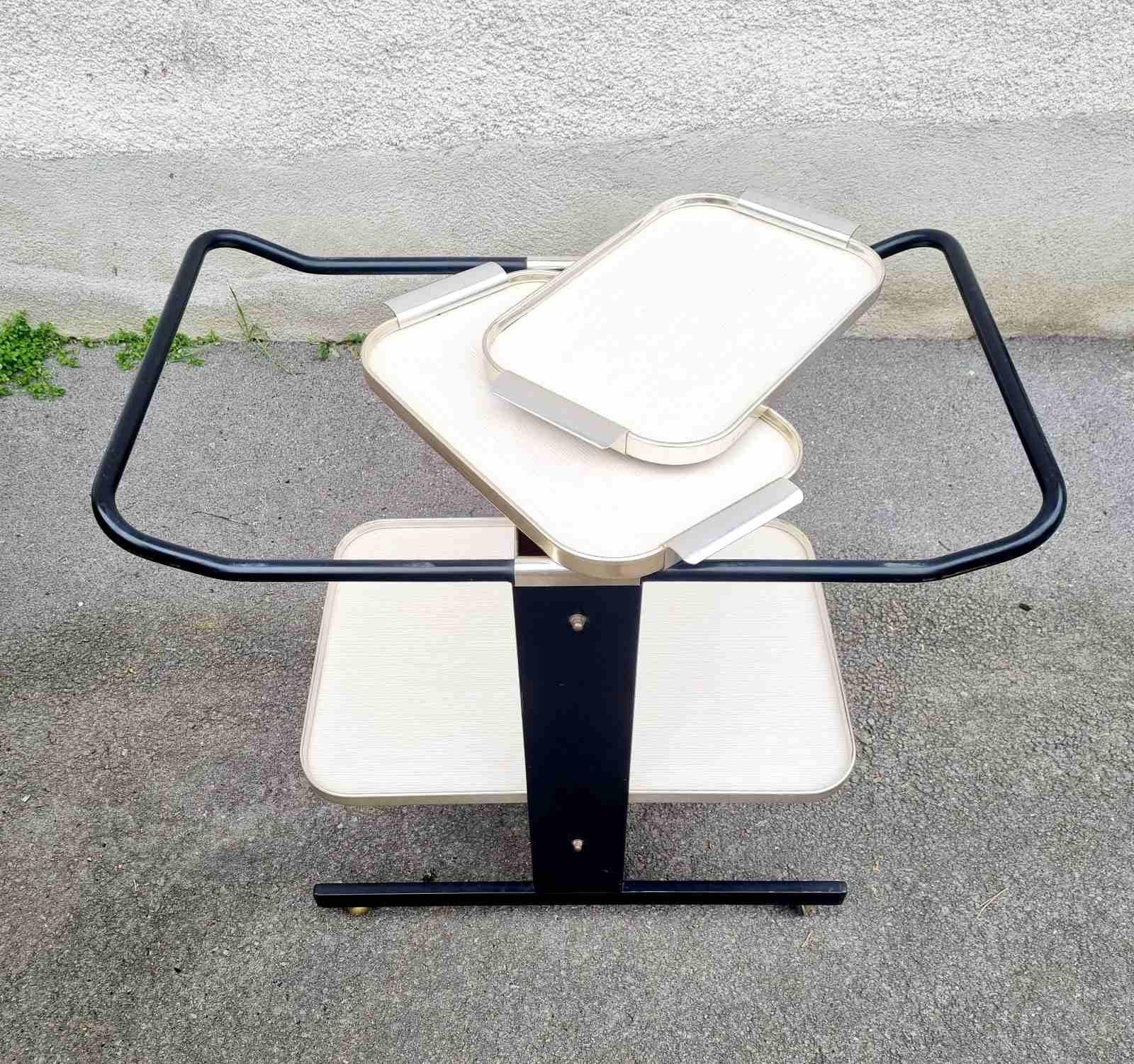 MCM Serving Trolley or Bar Cart Attributed to Ico Parisi for MB Italia, 60s 2