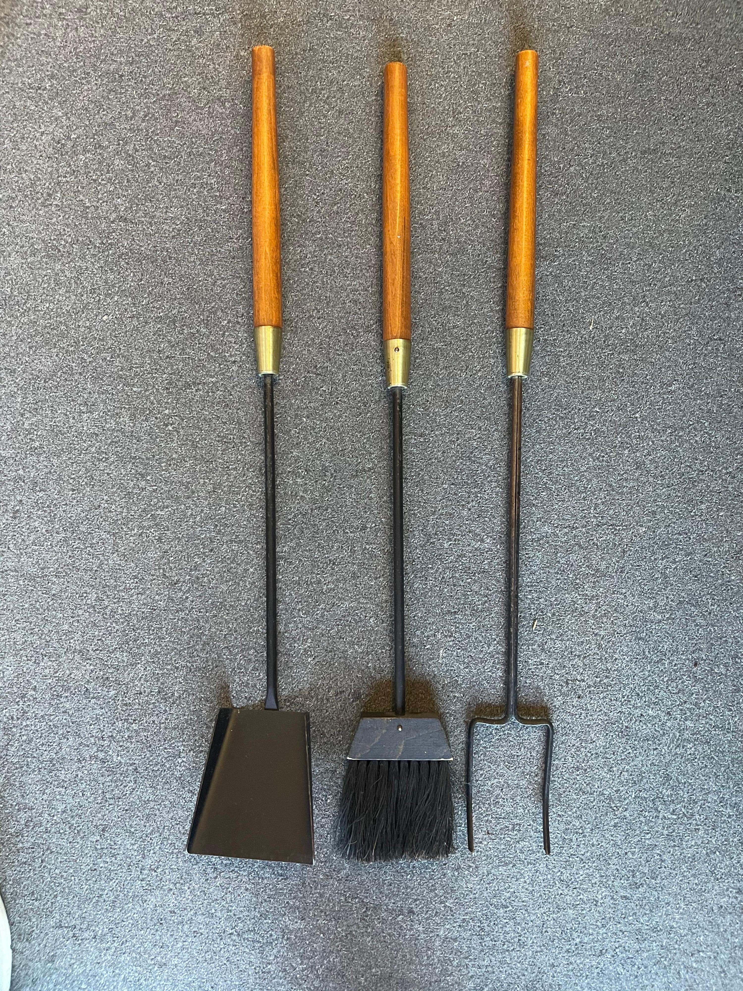 mcm fireplace tools