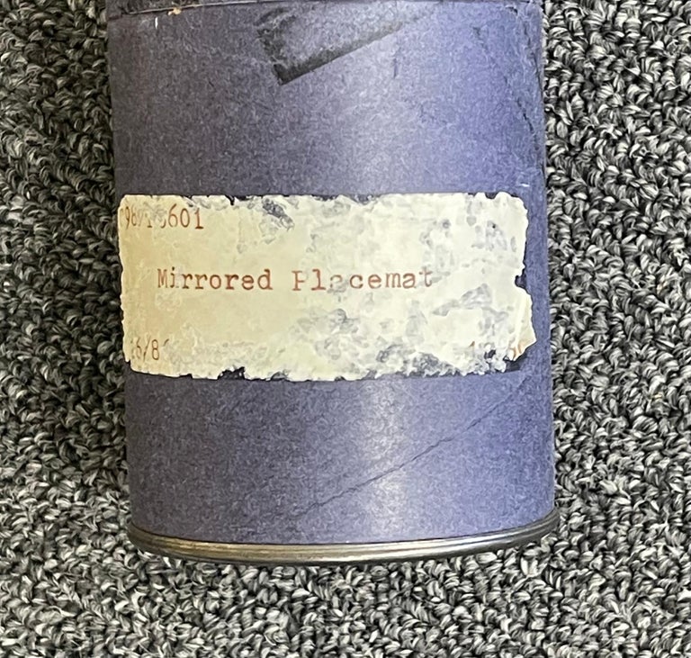 MCM Set of Four Mosaic Mirrored Placemats by Tomorrow Designs For Sale