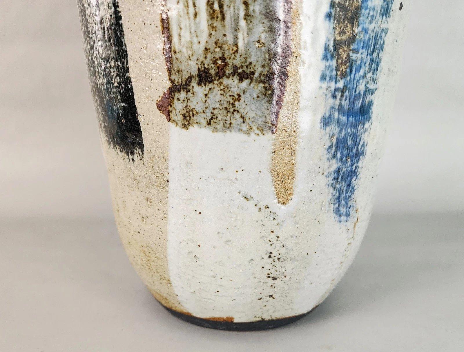 MCM Signed Ceramic Studio Pottery Vase Large 23