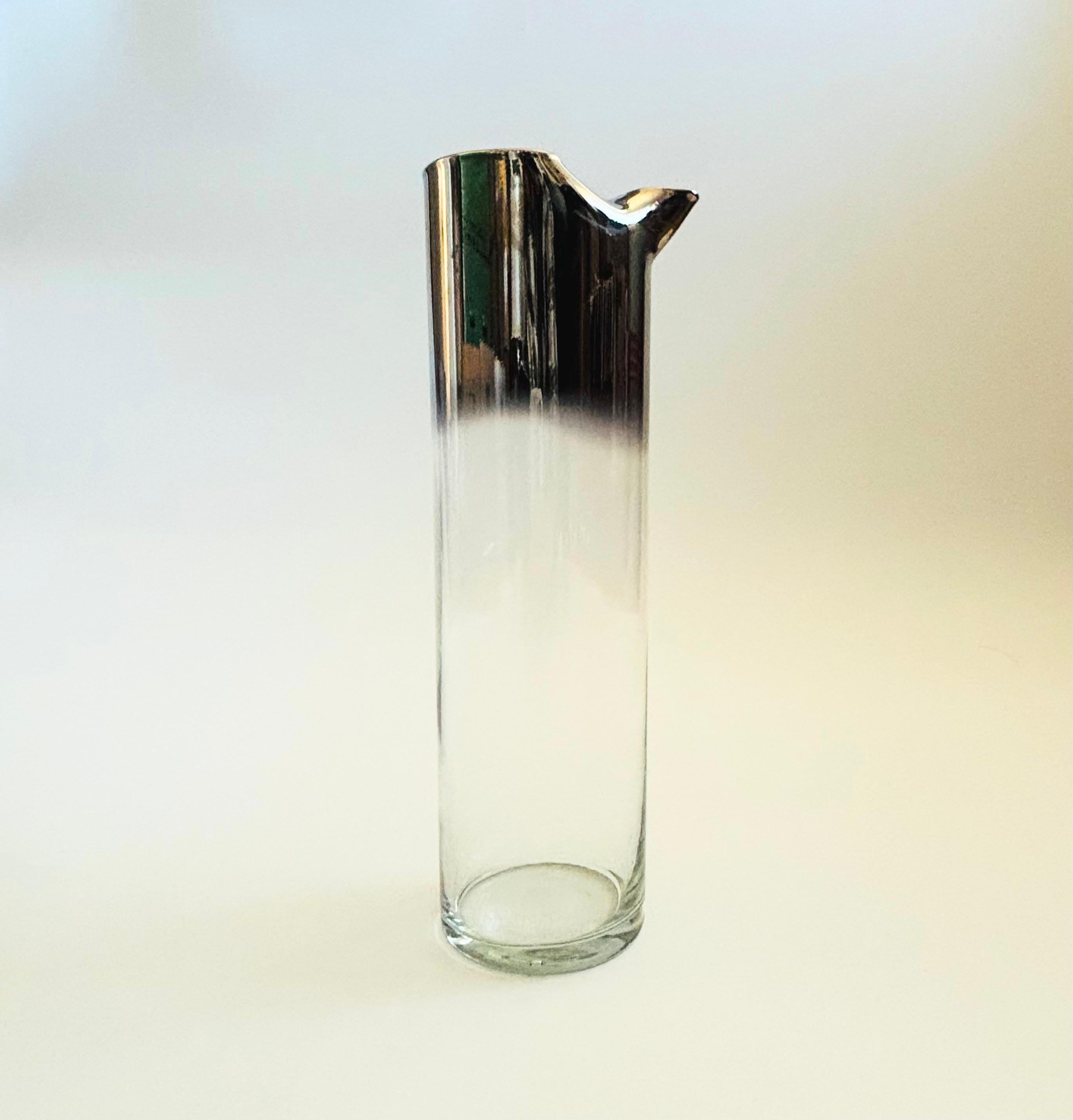 20th Century MCM Silver Fade Pitcher For Sale