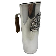 MCM Silver Plated Armorial Shield Carafe Made in Italy