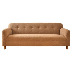 MCM Sofa Reupholstered in Pierre Frey bouclé