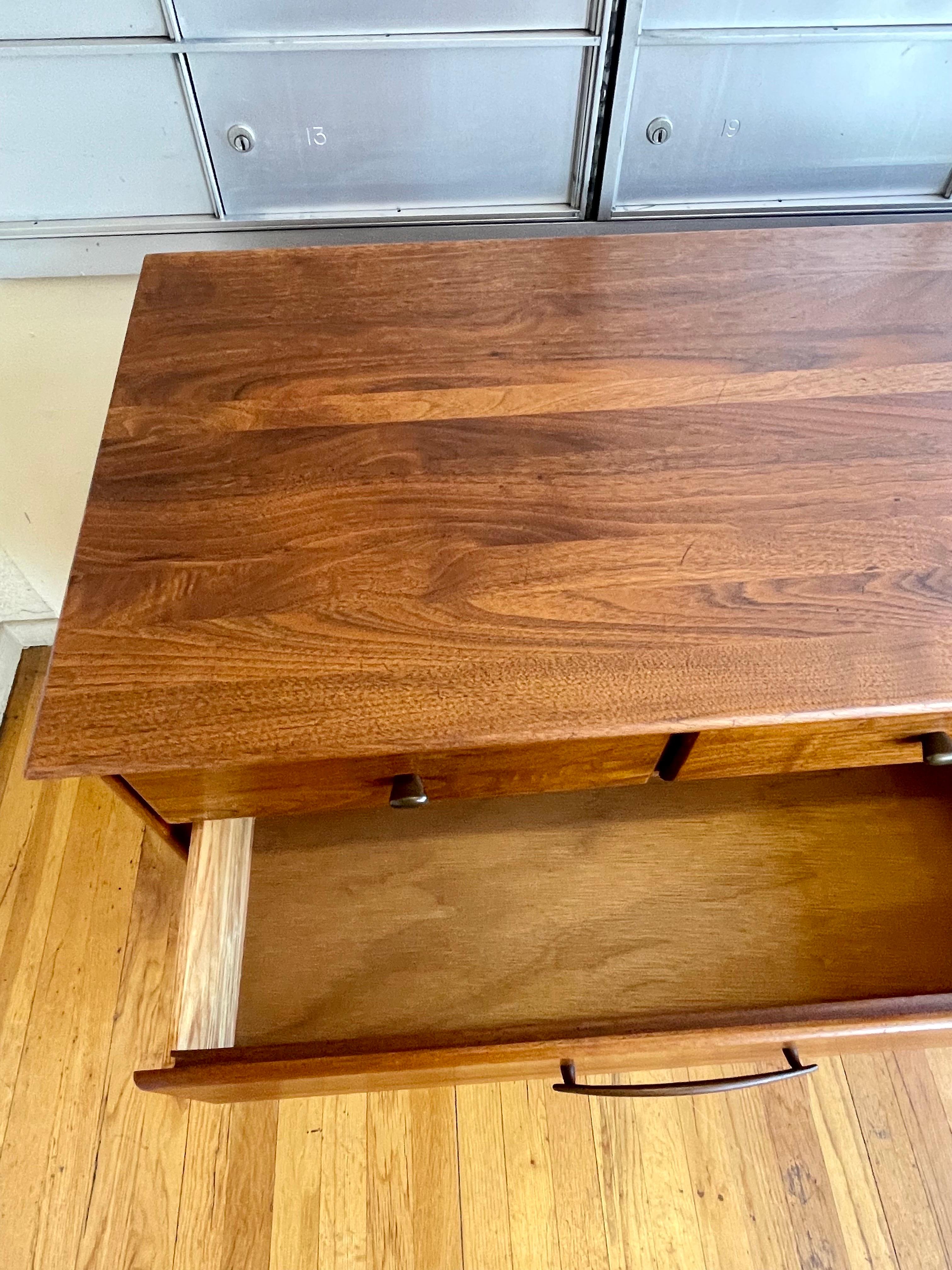 14 drawer walnut accent cabinet