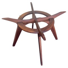 MCM Solid Walnut "Compass" Dining Table by Adrian Pearsall for Craft Associates