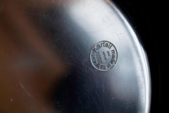 MCM / Space Age Sergio Asti Black and Chrome Ashtray / Catchall Kartell 1970s