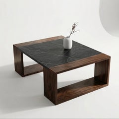MCM Square Stone Redline Design Coffee Table