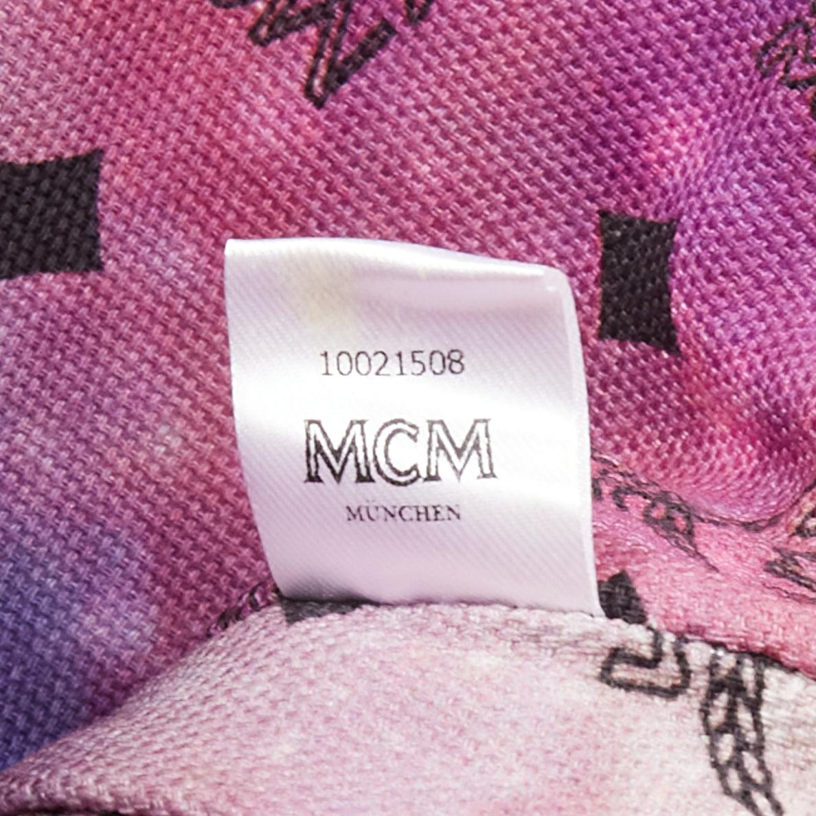 Bolso tote MCM Stardust Reversible Medium Shopper plateado con estampado Viseto Galaxy 7