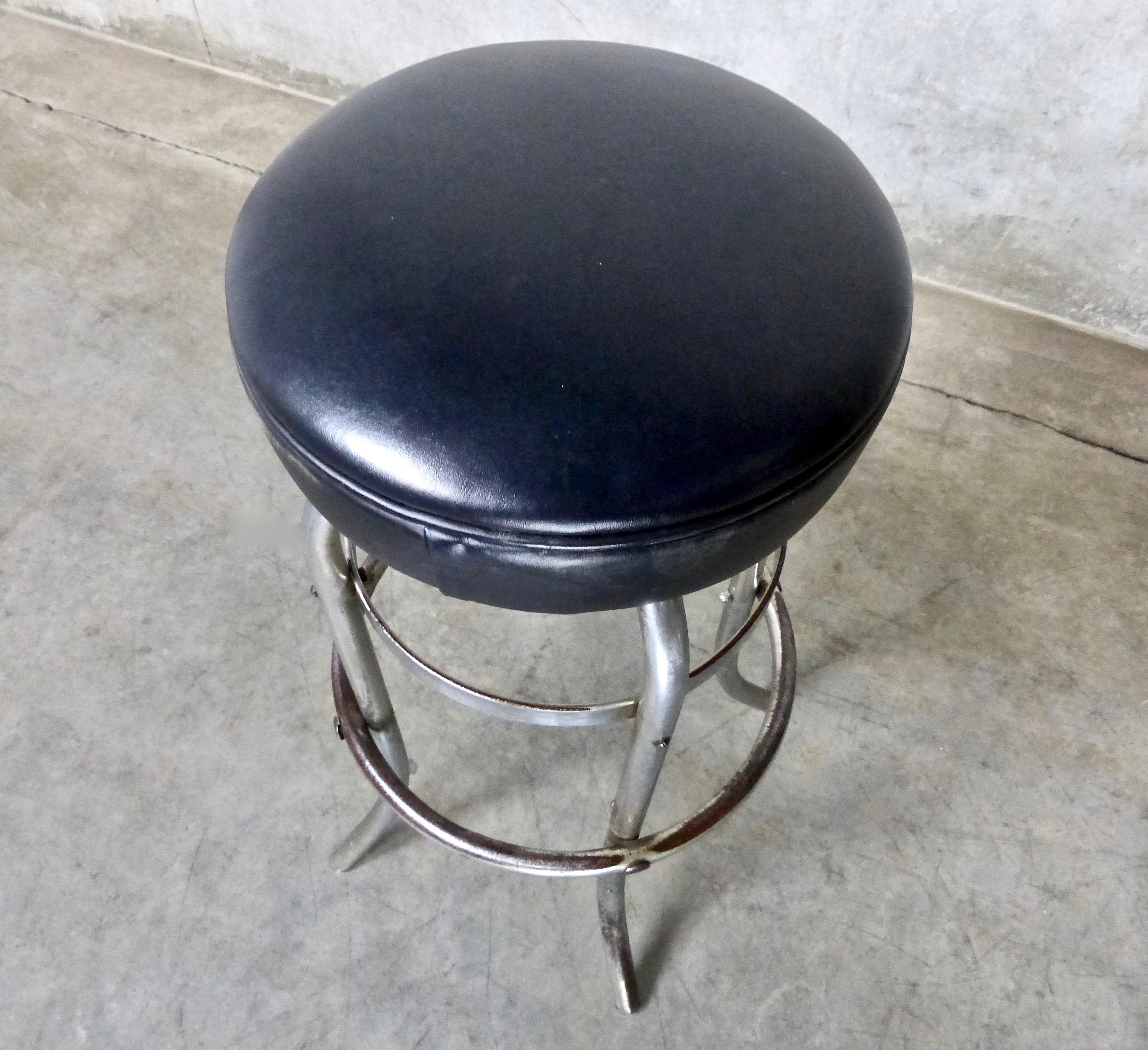 chrome swivel bar stools