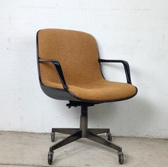 MCM Steelcase Swivel Task Chair, Original Boucle Upholstery