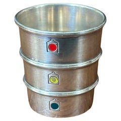 MCM Sterling Silver "Stoplight" Jigger / Shot Glass by Gorham