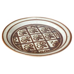MCM Stoneware "Fleur de Lys" Platter by Niels Refsgaard for Dansk
