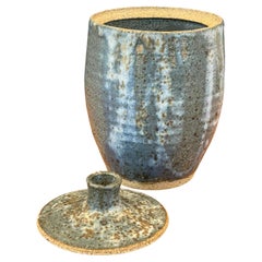 MCM Stoneware Studio Pottery Lidded Jar