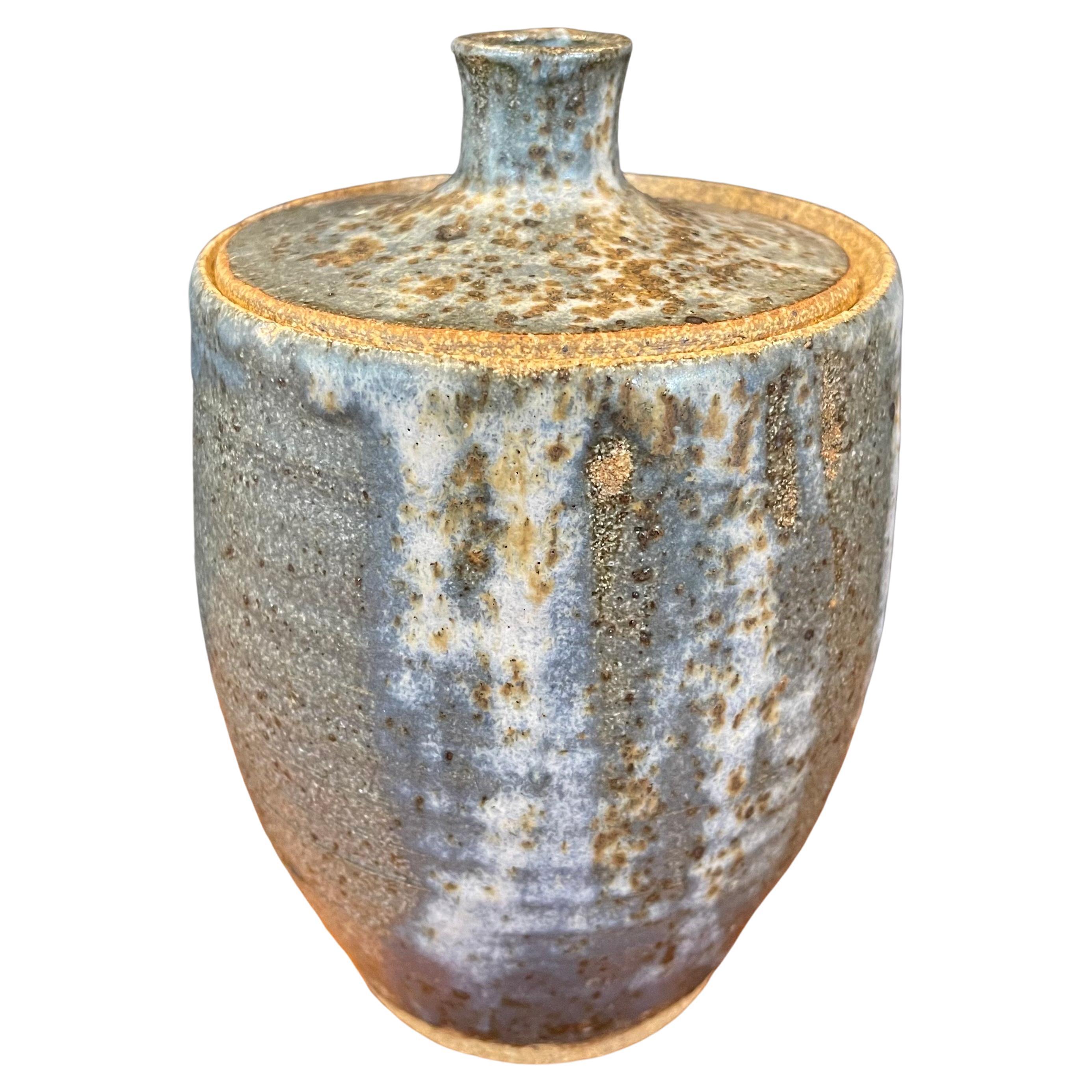 MCM Stoneware Studio Pottery Lidded Jar