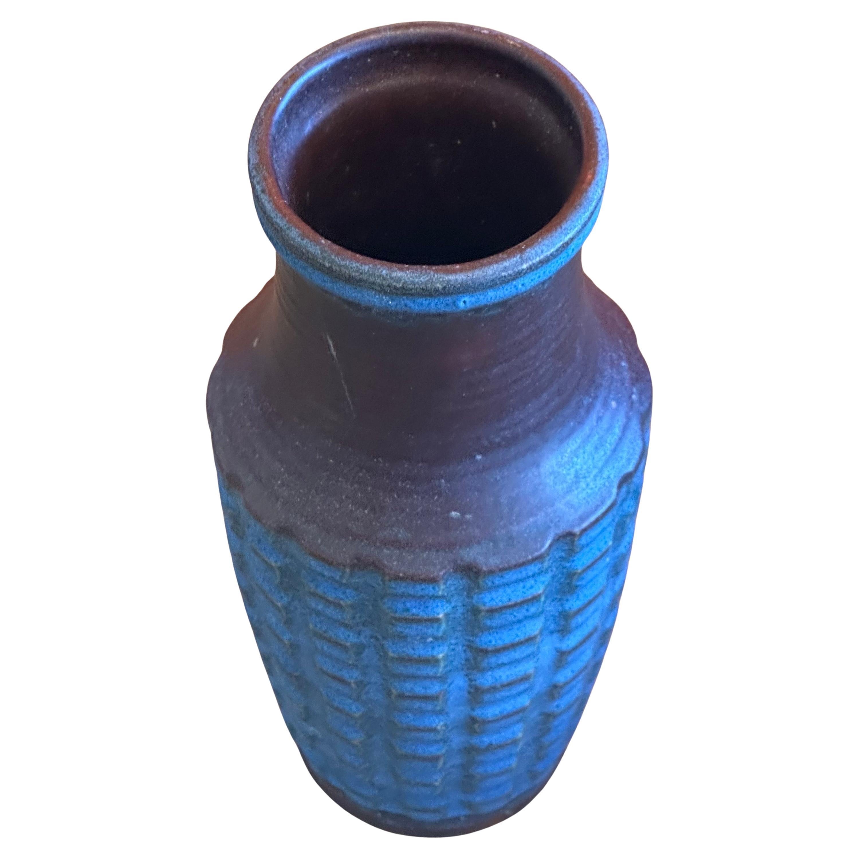 Mid-Century Modern MCM Stoneware Vase by Jasba For Sale